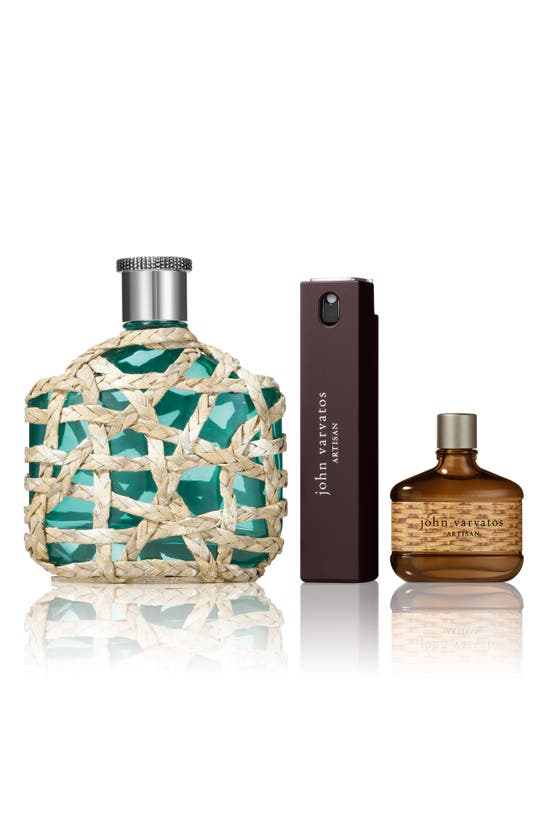 John Varvatos Xx Artisan Teal 3 Piece Gift Set For Men ($139 Value