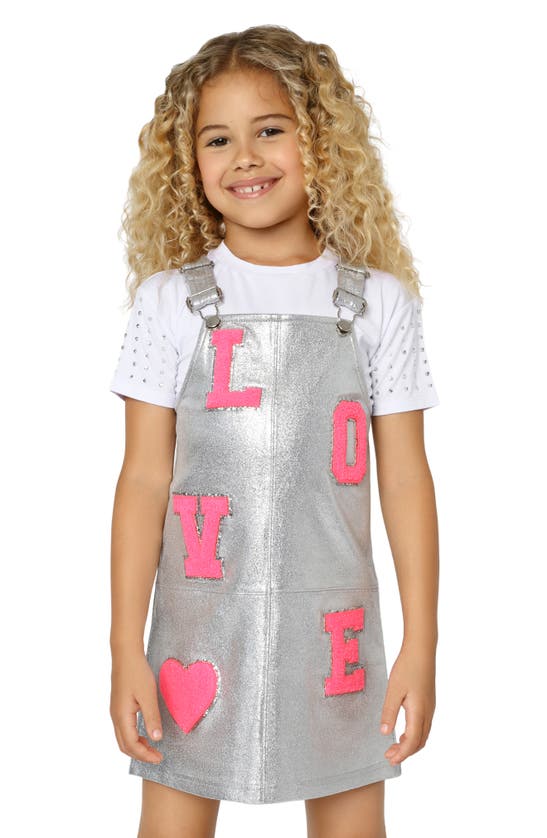 Shop Mia New York Kids' Rhinestone Accent T-shirt In White