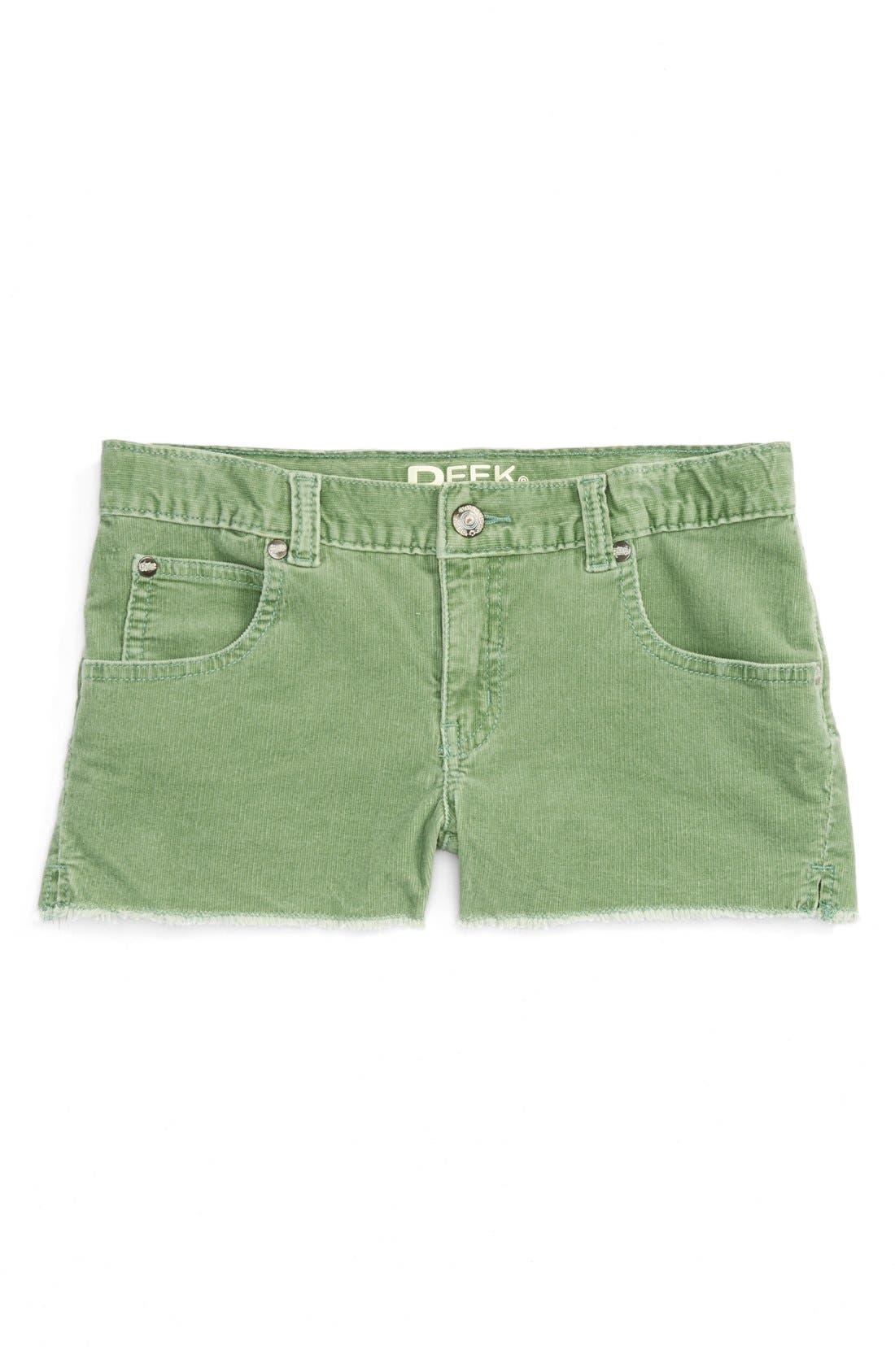 Peek Cutoff Stretch Cotton Corduroy Shorts (Toddler Girls