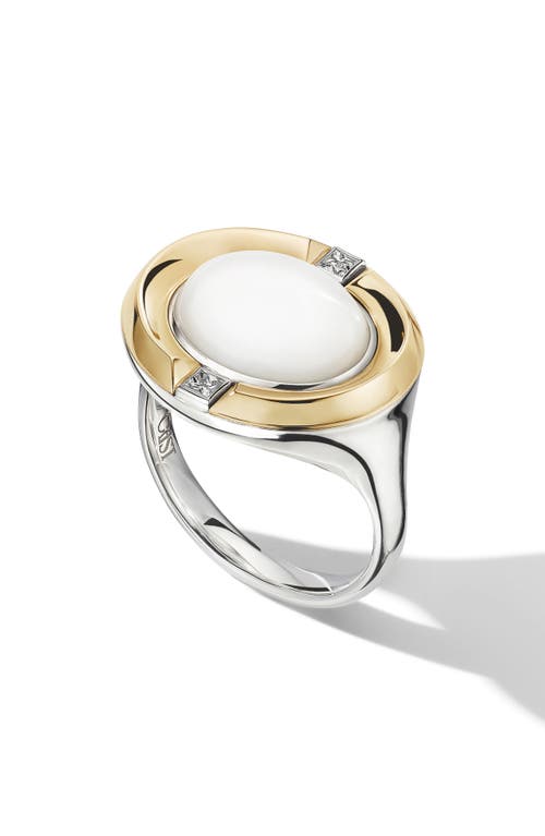 The Rebel Signet Ring in Gold/silver