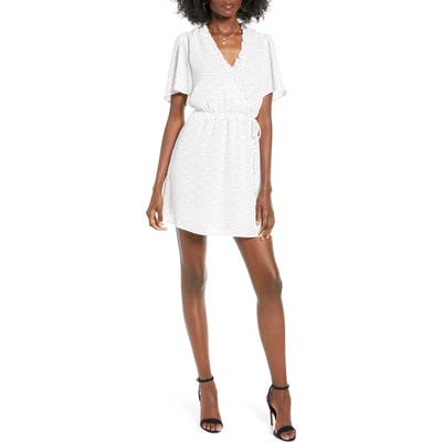 All In Favor Ruffle Wrap Dress, Ivory