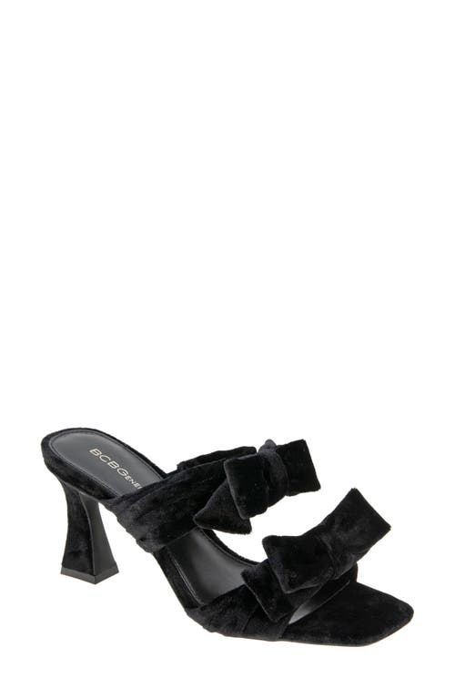 Shop Bcbg Ramira Slide Sandal In Black Velvet