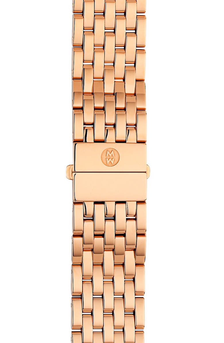 MICHELE 'Deco Diamond Day' Rose Gold Customizable Watch | Nordstrom