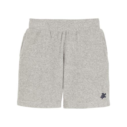 Vilebrequin Kids' Terry Bermuda Shorts In Gris Chine