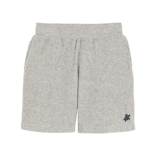 Shop Vilebrequin Kids' Terry Bermuda Shorts In Gris Chine