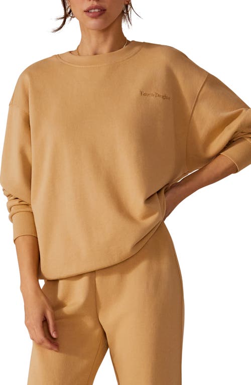 Favorite Daughter Crewneck Sweatshirt in Tan