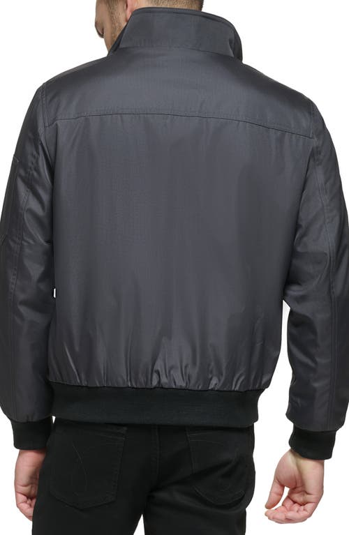 Shop Calvin Klein Classic Water Resistant Bomber Jacket In Iron