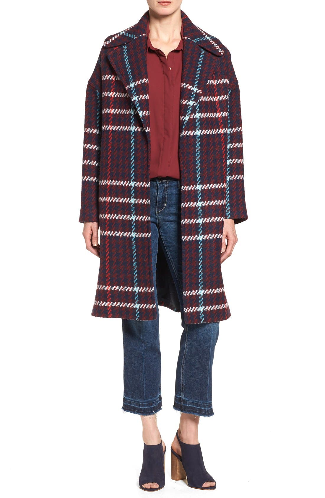 Charles Grey London Plaid Wrap Coat Nordstrom