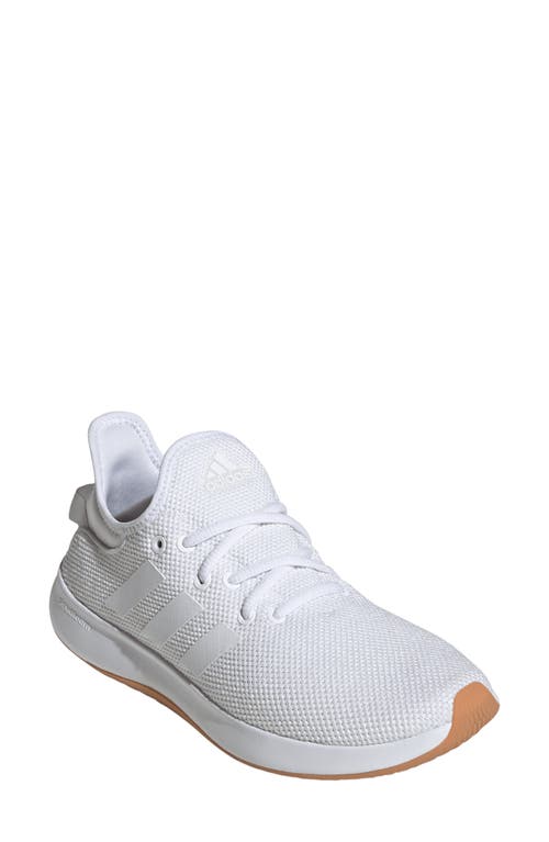Adidas Originals Adidas Cloudfoam Pure Running Shoe In White/white/gum