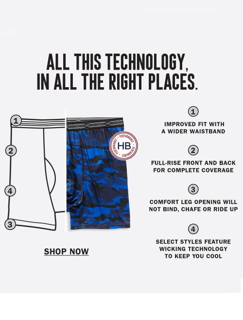 Harbor Bay Tech Stretch Solid Boxer Briefs In Grey Pinstripe