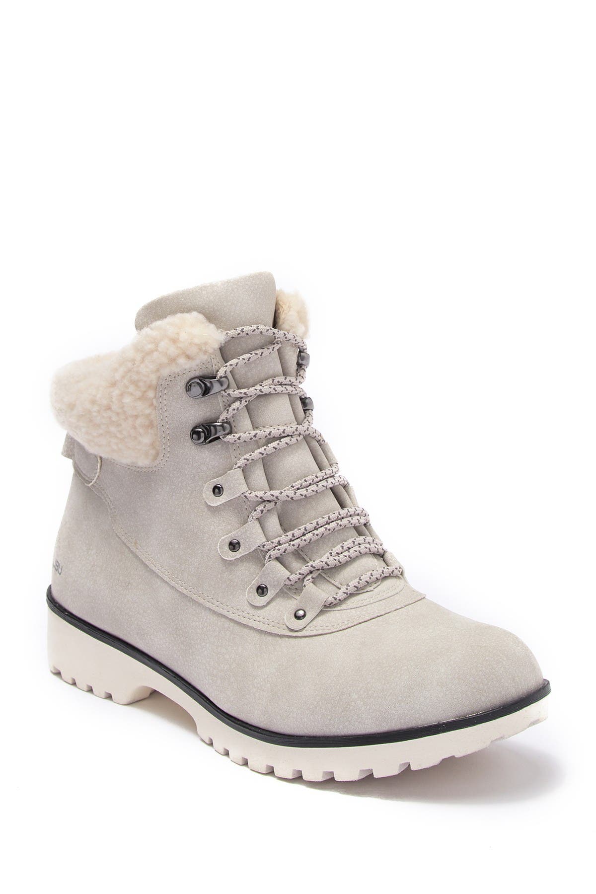 short boots with fur trim