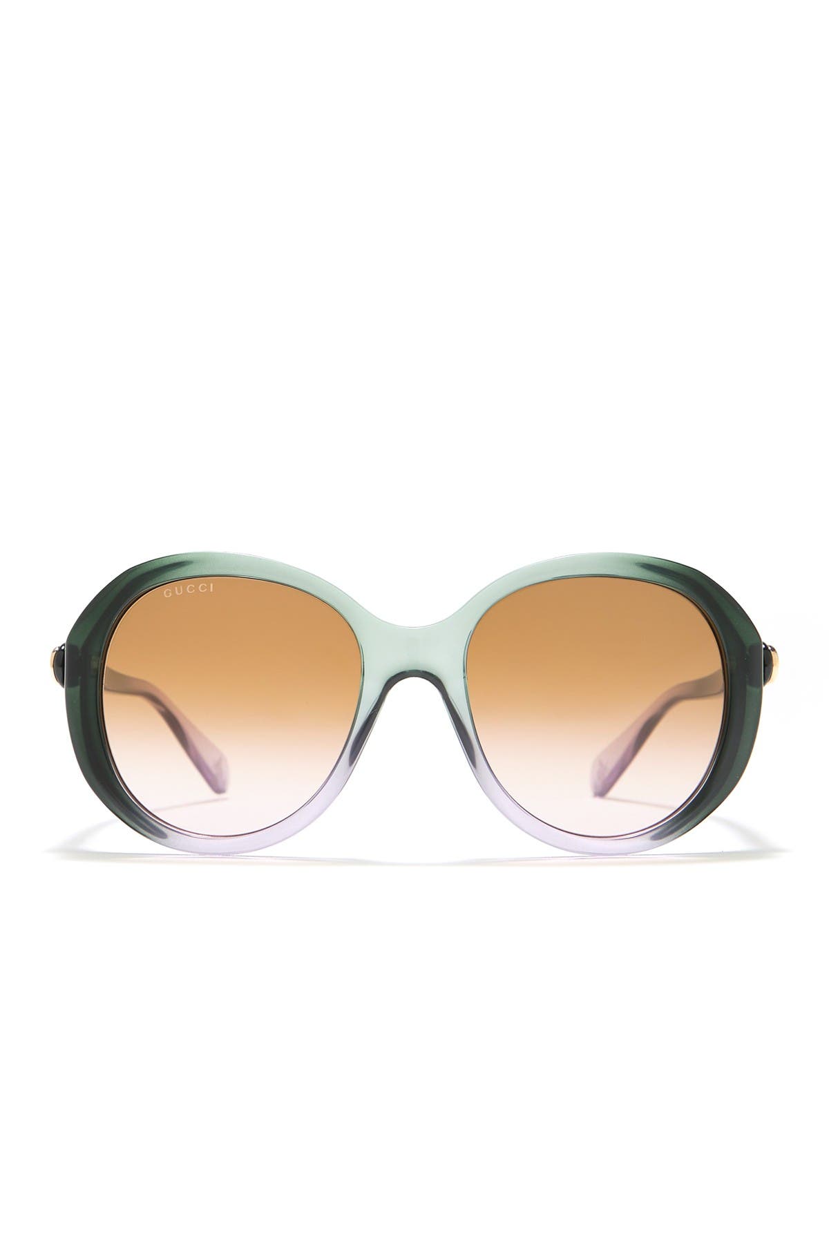 gucci 55mm round sunglasses