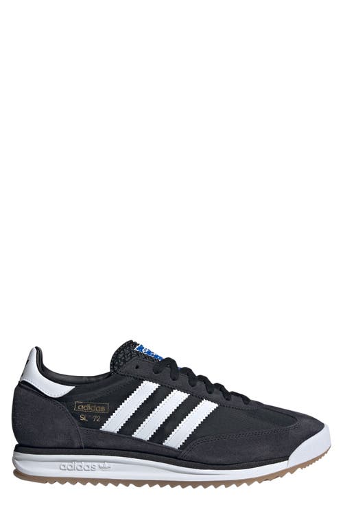 Shop Adidas Originals Adidas Gender Inclusive Sl 72 Rs Sneaker In Black/white/blue