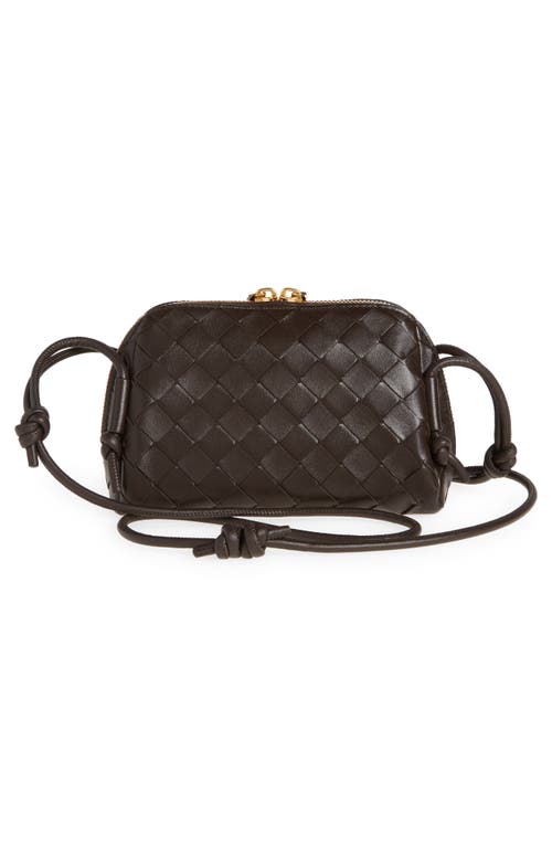 BOTTEGA VENETA BOTTEGA VENETA MINI CONCERT INTRECCIATO LEATHER CROSSBODY BAG 