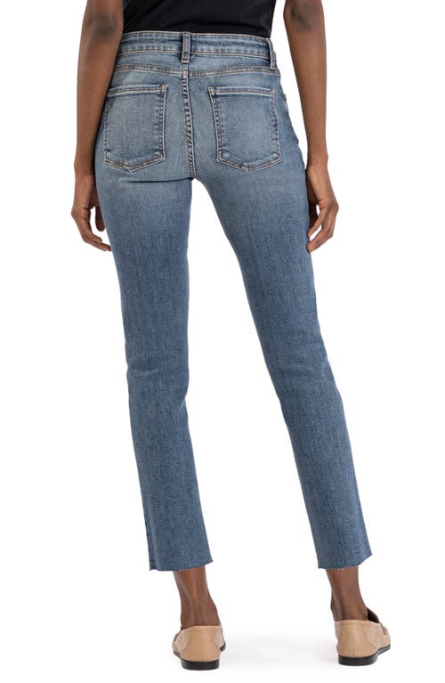 Shop Kut From The Kloth Reese Fab Ab High Waist Ankle Slim Straight Leg Jeans In Reborn