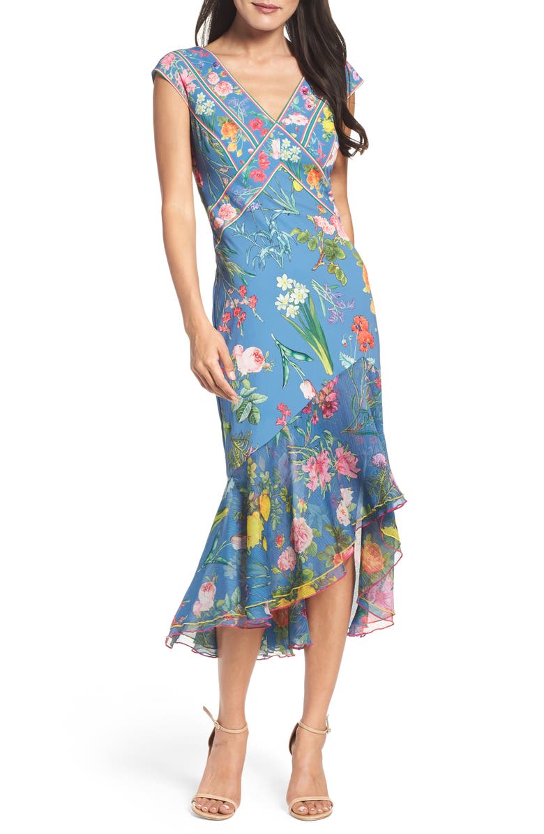 Tadashi Shoji Clara Floral Midi Dress | Nordstrom