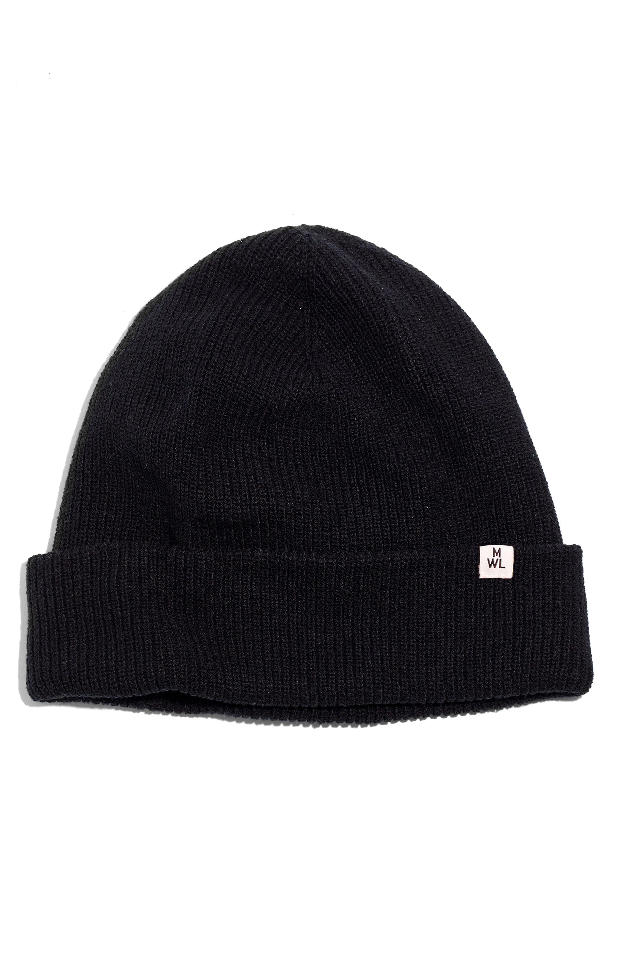 a black beanie