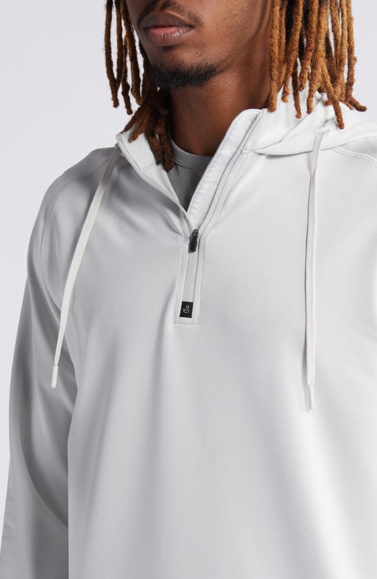 Swannies Vandyke Half Zip Hoodie In Glacier