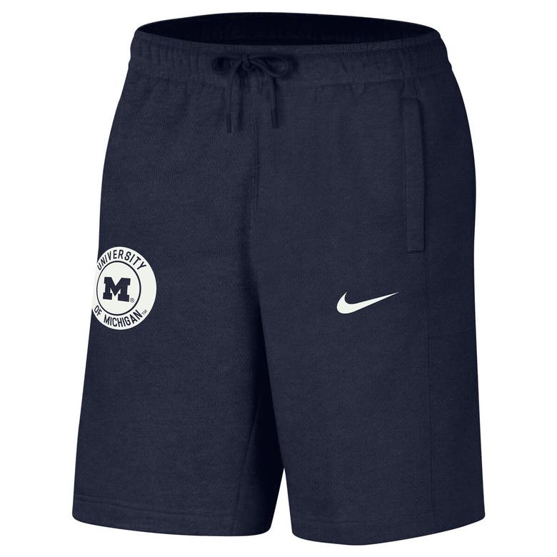 Shop Nike Navy Michigan Wolverines Logo Shorts