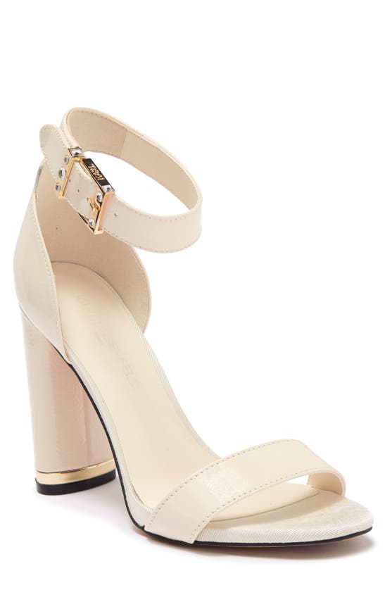 Karl Lagerfeld Ceris Ankle Strap Sandal In Ecru