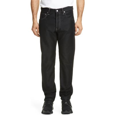 Helmut Lang Masc Hi Black Straight Leg Jeans, Black