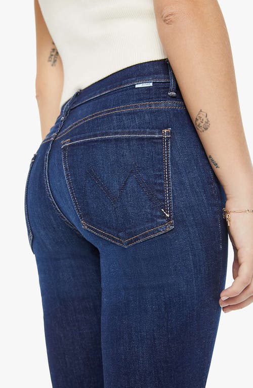 Mother The Insider Crop Step Fray High-rise Bootcut Jeans In Off Limits