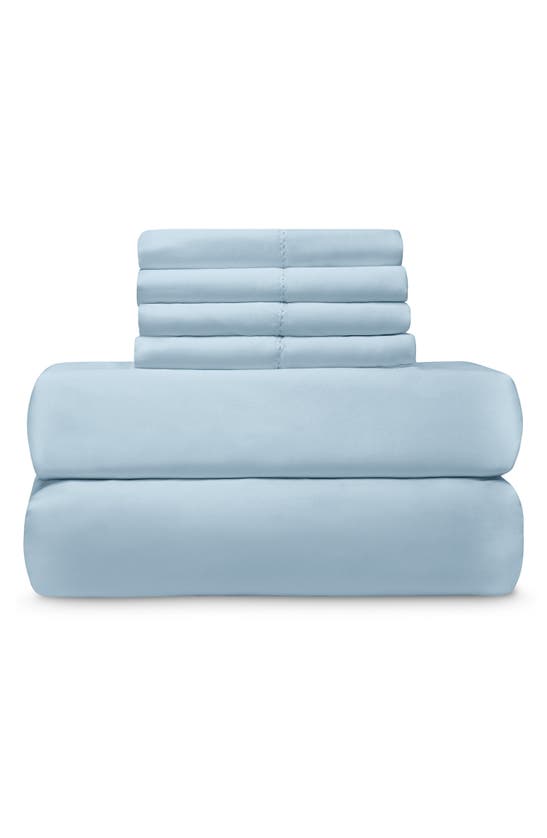 Christopher Knight Collection Hemstitch 3-piece Sheet Set In Blue