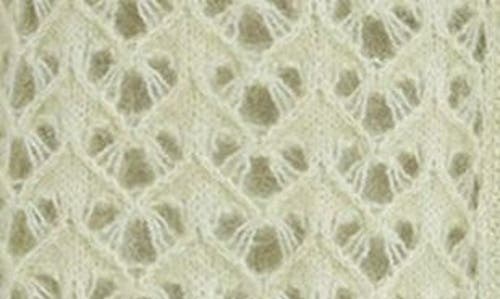 Allsaints Vivian Open Stitch V-neck Cardigan In Earth Green