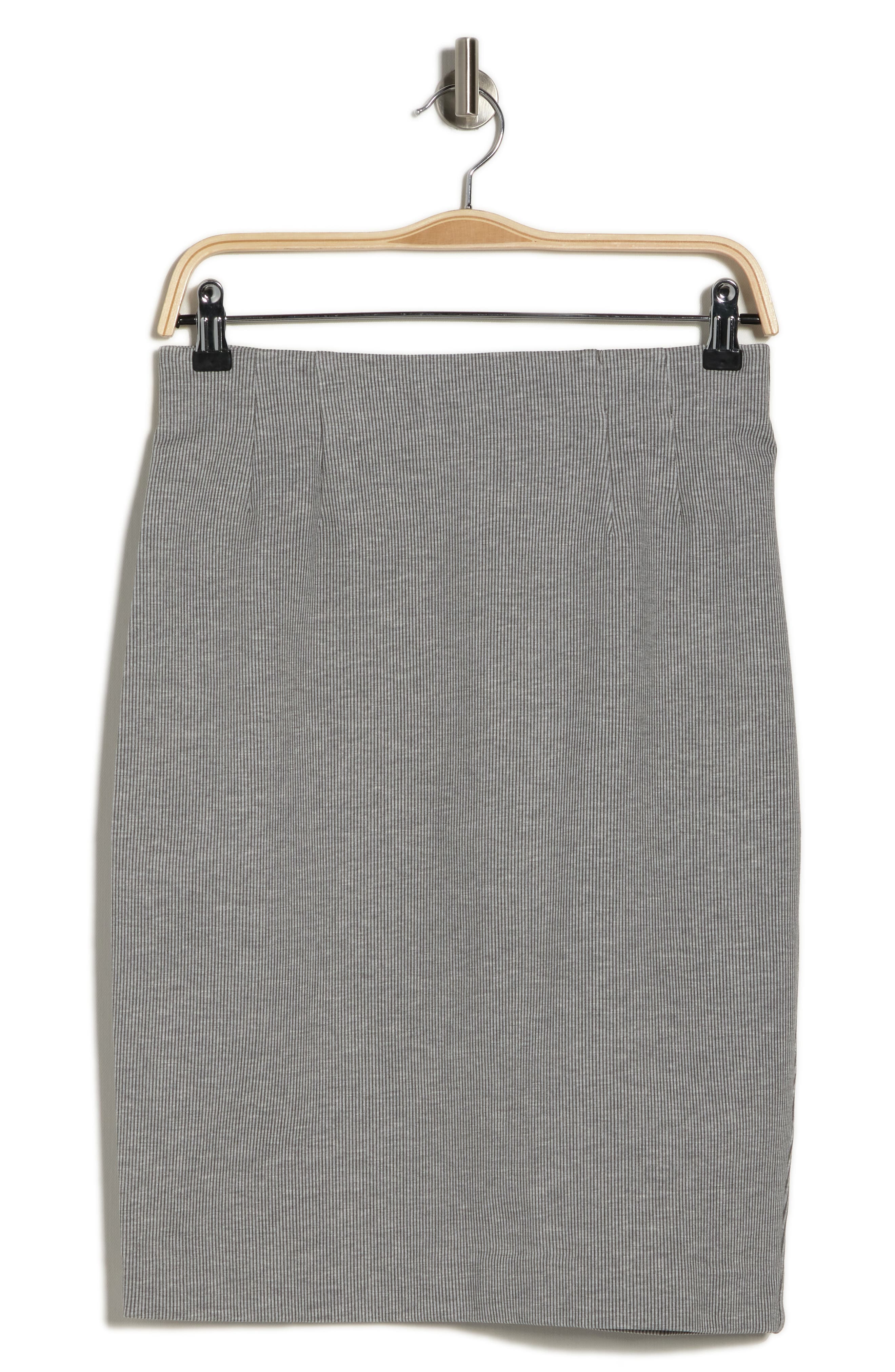 grey pull on skirt