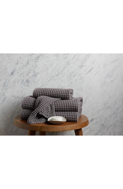 Parachute Turkish Cotton Waffle Bath Essentials In Charcoal