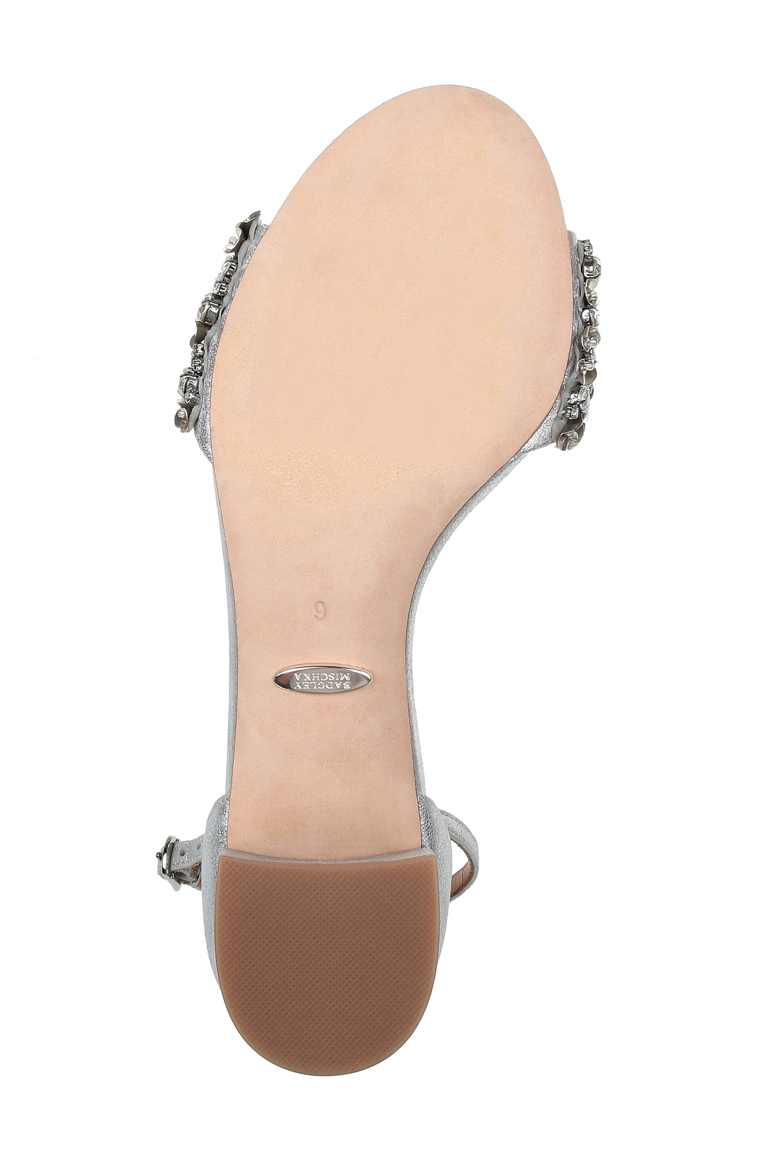 badgley mischka vega crystal embellished sandal