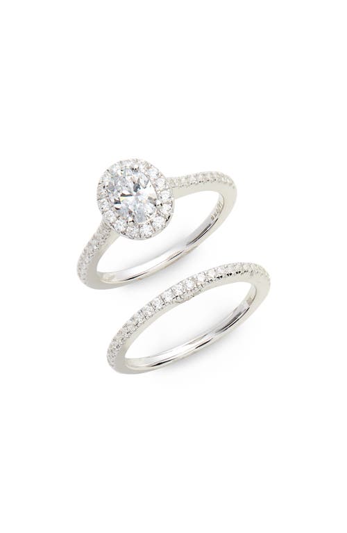 Lafonn Joined At The Heart Marquise Halo Ring In Metallic