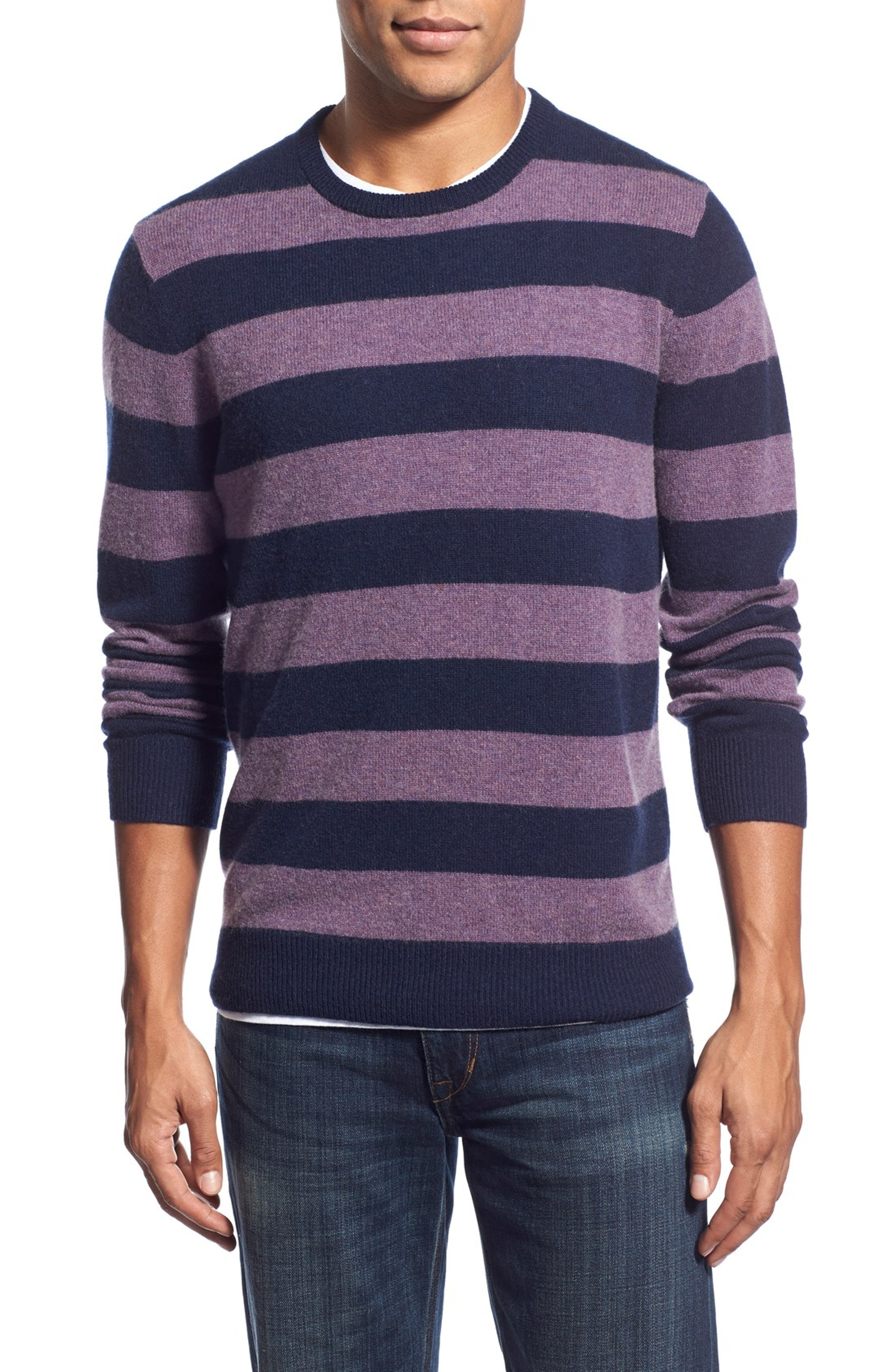 1901 Rugby Stripe Knit Merino Wool & Cashmere Sweater | Nordstrom