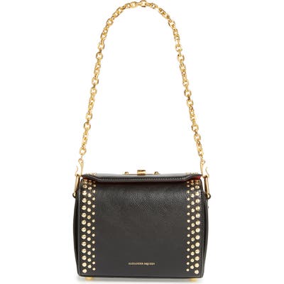 Alexander Mcqueen Box Bag 19 Studded Leather Bag - Black