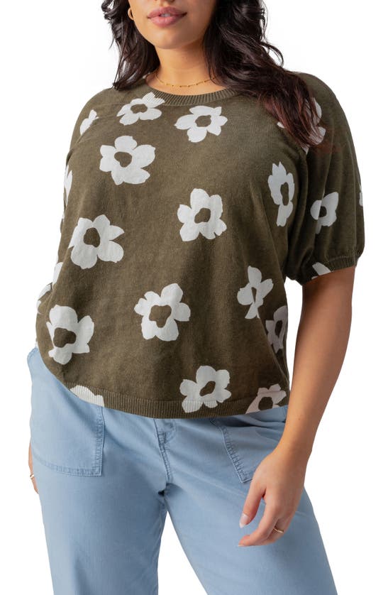 Shop Sanctuary Sunny Days Print Sweater In Burnt Olive
