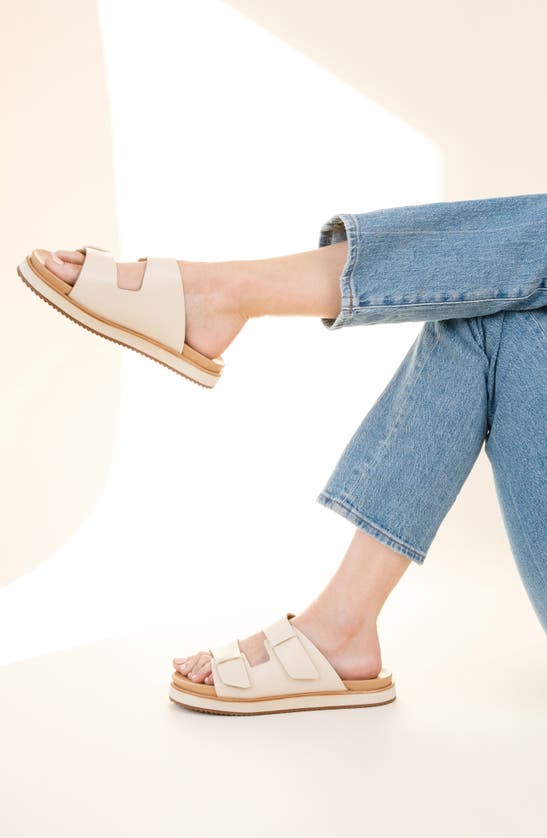 Shop Nisolo Ella Go-to Platform Slide Sandal In Bone