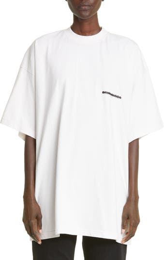 Balenciaga Oversize Logo T-shirt - Farfetch