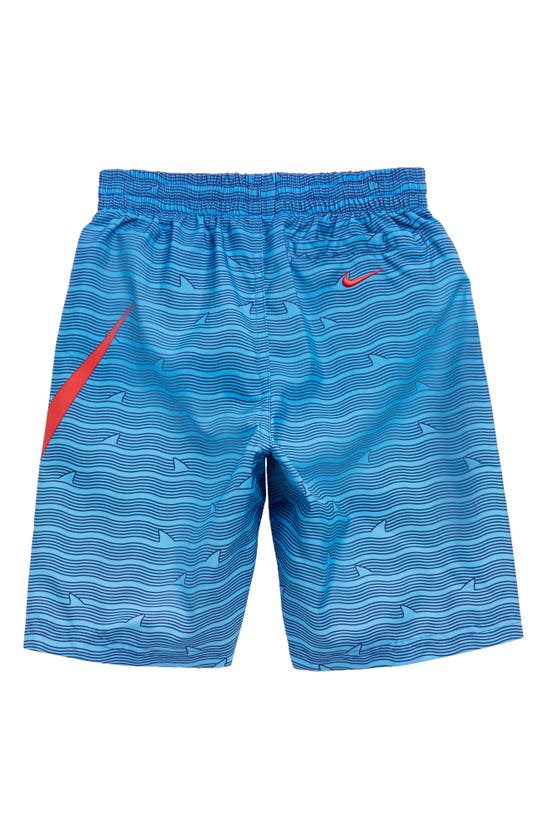 Nike Kids' Volley Swim Trunks In Blue/ University Red ModeSens