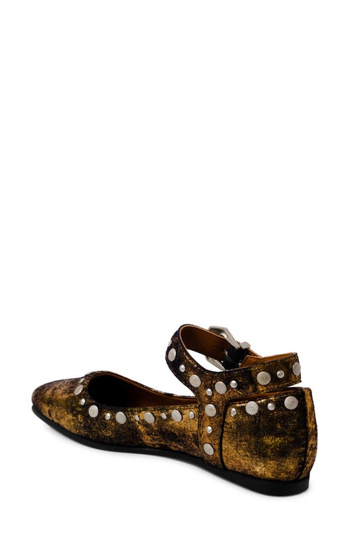 Free People Mystic Mary Jane Flats In Bronze Age Metallic