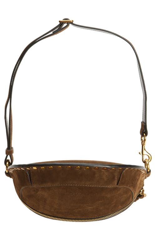 Shop Isabel Marant Skano Stud Crossbody Bag In Bronze