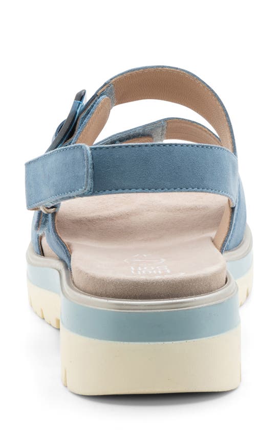 Ara Marbella Slingback Platform Sandal In Coolblue