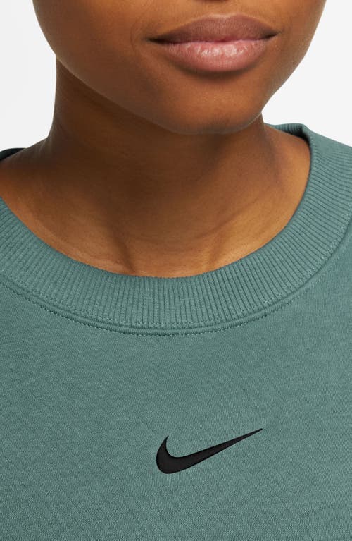 Shop Nike Phoenix Fleece Crewneck Sweatshirt In Bicoastal/black