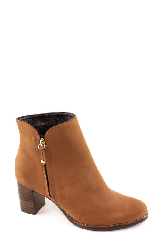 Marc Joseph New York Women's Spring Street Leather Booties In Cognac Nubuck Leather