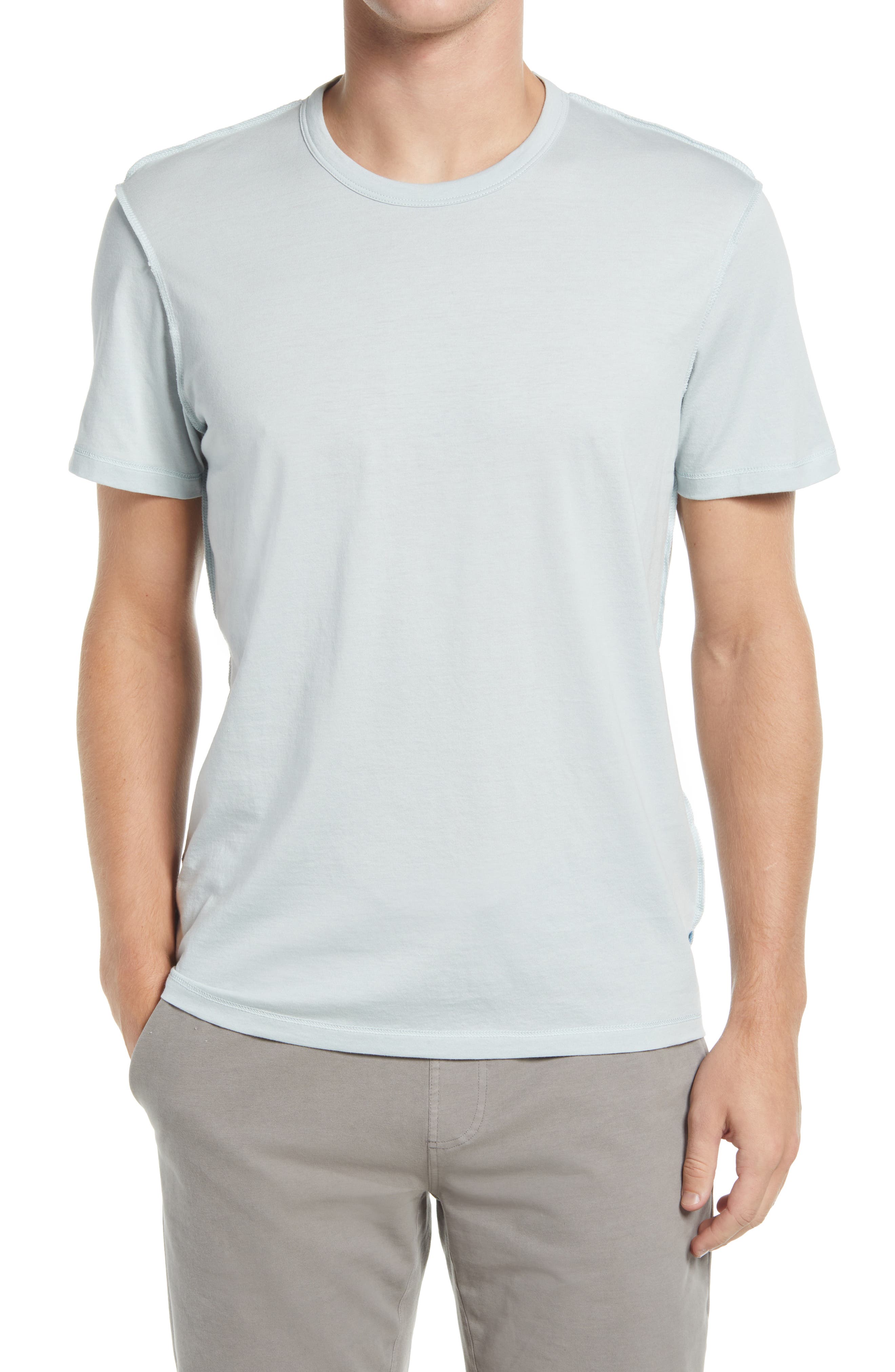 Jason Scott Reverse Seam Distressed Pima Cotton T-Shirt