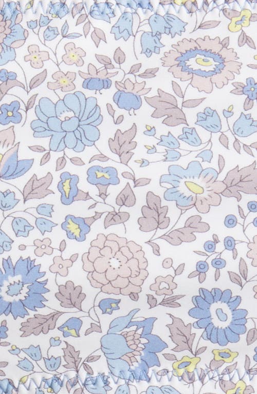 Nu Swim X Liberty London Lucky Floral Print Bandeau Bikini Top In Blue Multi