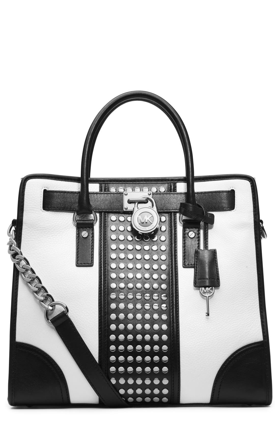 michael kors studded hamilton bag