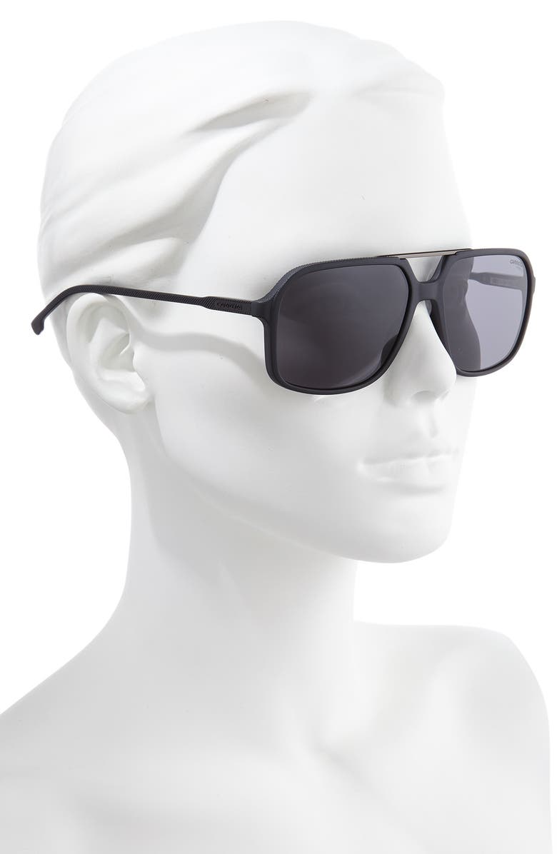 Carrera Eyewear 59mm Polarized Aviator Sunglasses, Alternate, color, 
