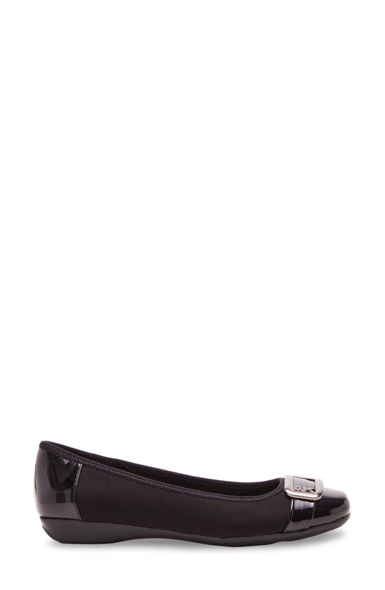 Shop Anne Klein Ulivera Ballet Flat In Black