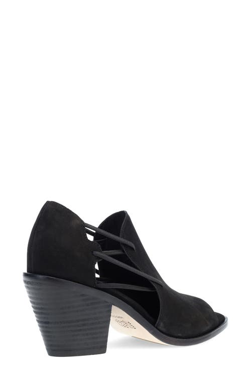 Eileen Fisher Alfie Womens Nubuck Open Toe Block Heels In Black