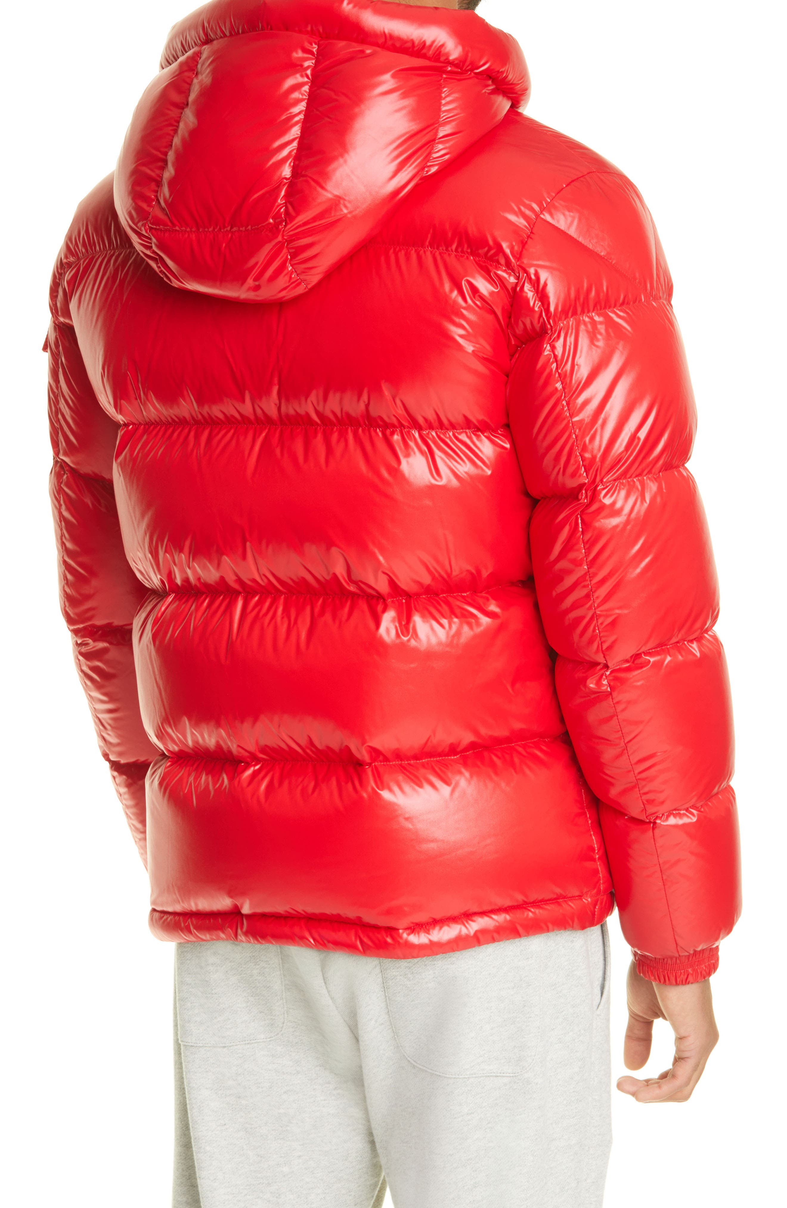 moncler hooded puffer jacket mens